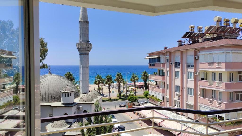 a view of the ocean from a balcony of a building at Cleopatra Ada Apart & Suites Hotel in Alanya
