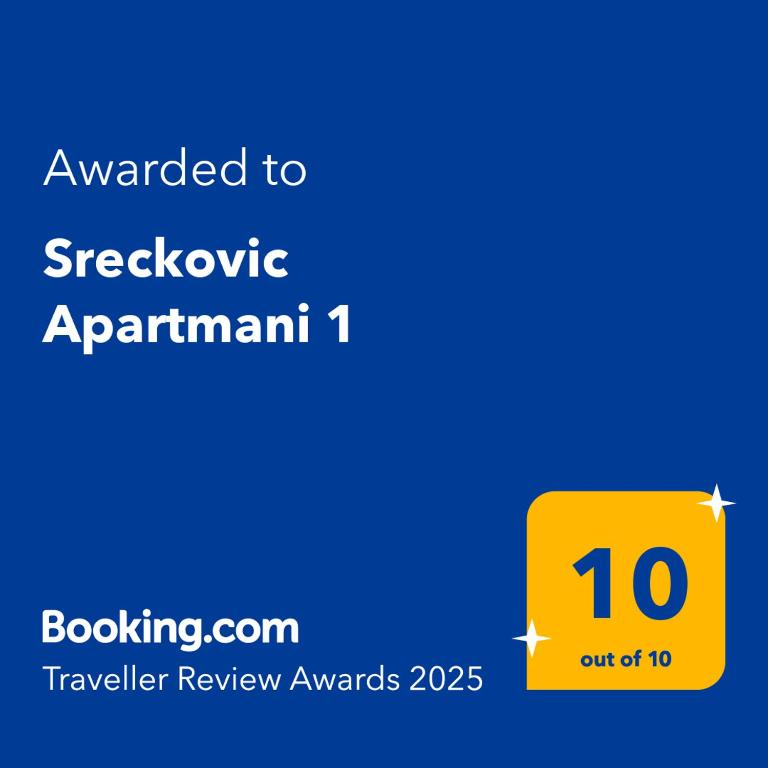Sreckovic Apartmani 1 - １ベッドルームのあるアパート