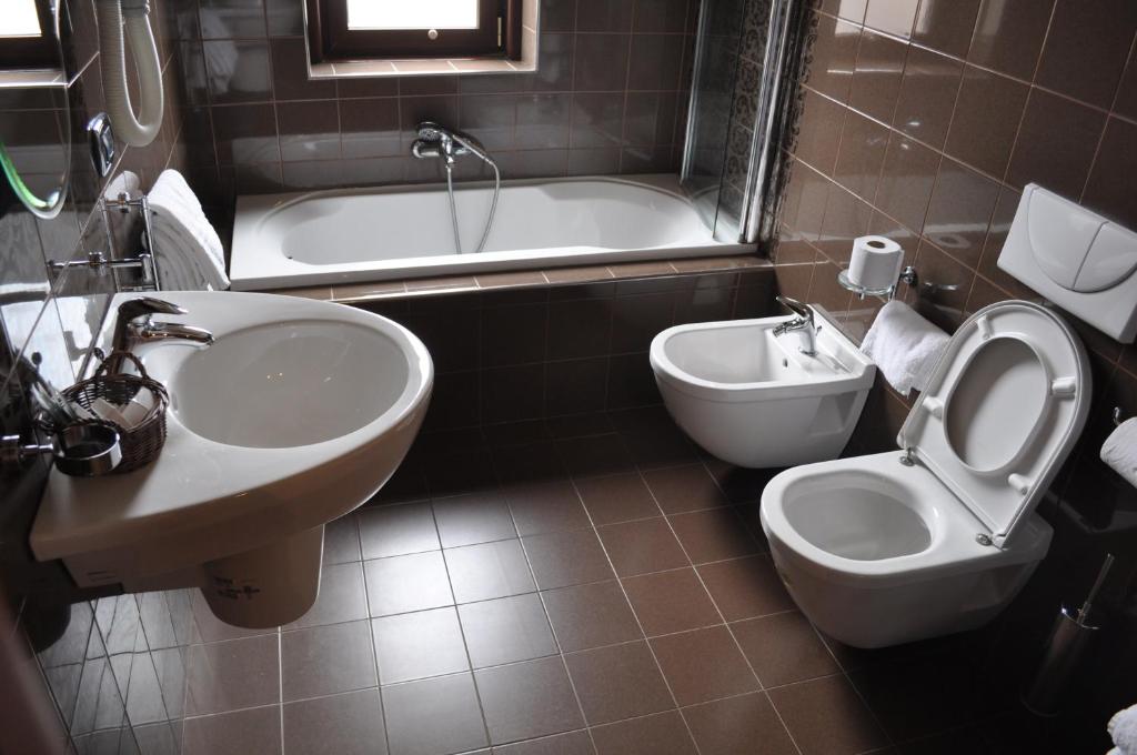 Koupelna v ubytování Aerhotel Phelipe