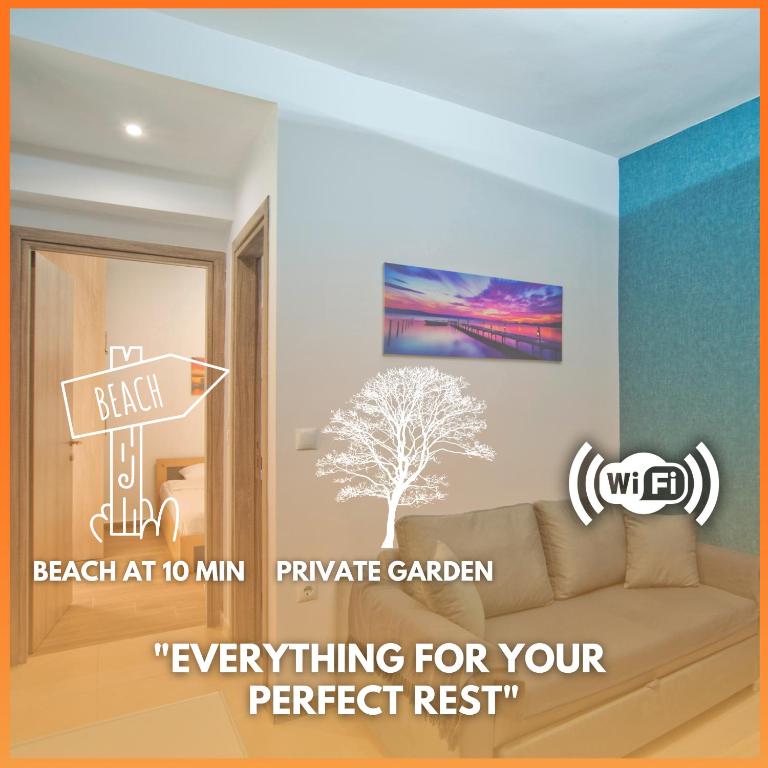 Marine Cocoon & Terrace Modern Apt, Private Garden