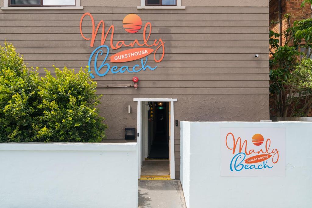 a building with a sign that reads macy breach at Manly Beach Guesthouse in Sydney