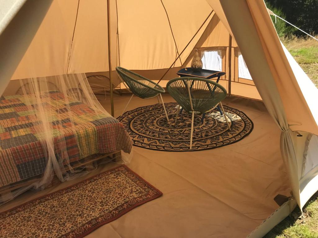 Comfortabele ingerichte tent