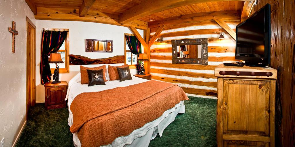 Postel nebo postele na pokoji v ubytování Gruene Cottages