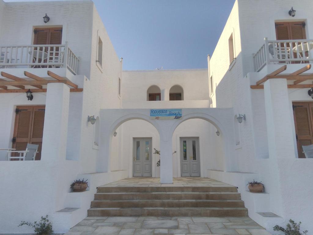 Exteriér nebo vchod ubytování Roussos Beach Hotel