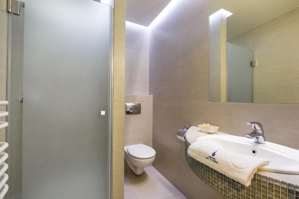 Kúpeľňa v ubytovaní Hotel Wit Stwosz