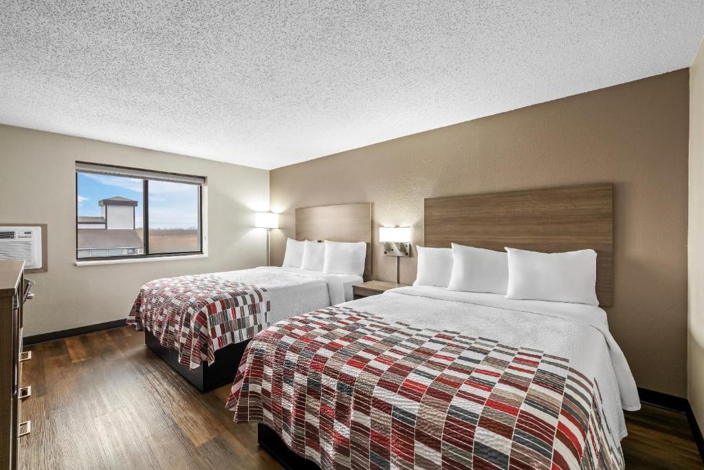 Red Roof Inn Ames - Deluxe Kamer Met 2 Queensize Bedden, Niet-roken
