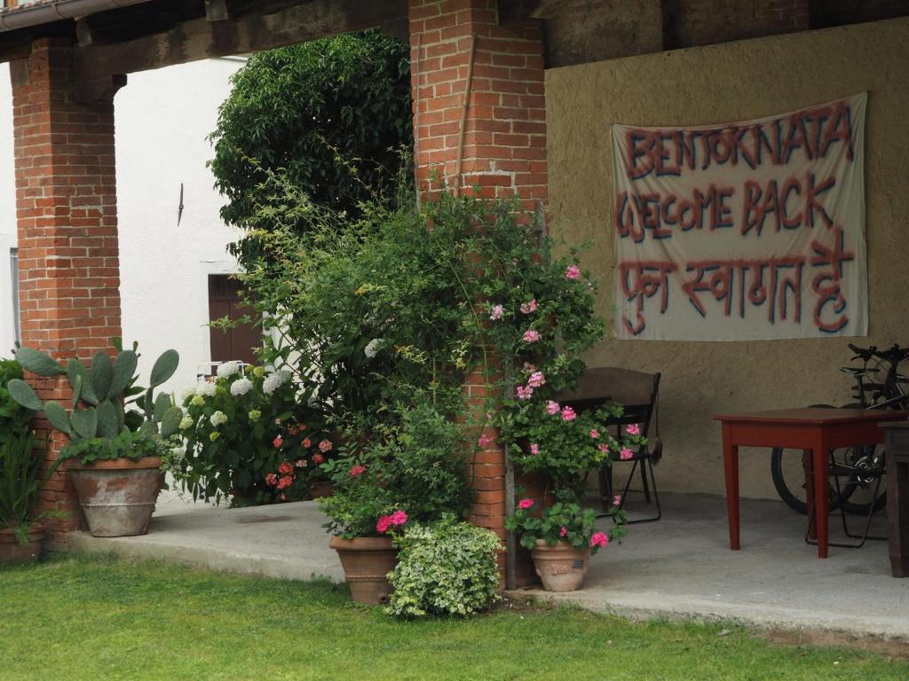Zahrada ubytování B&B Cascina Moncrava