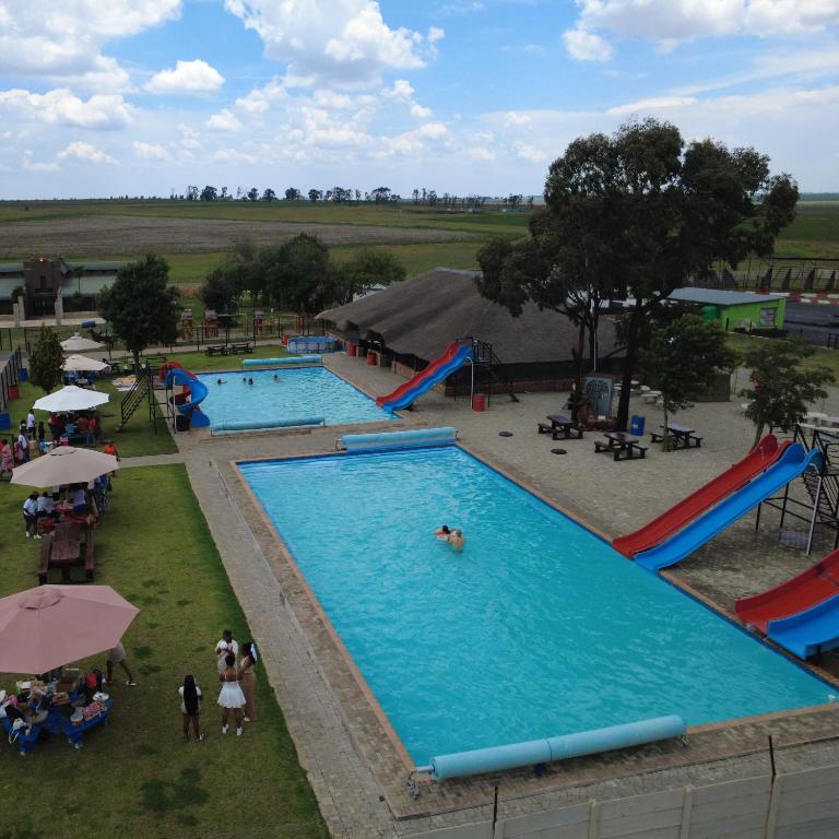 an overhead view of a swimming pool at a park at DSC Family Fun Park in Standerton