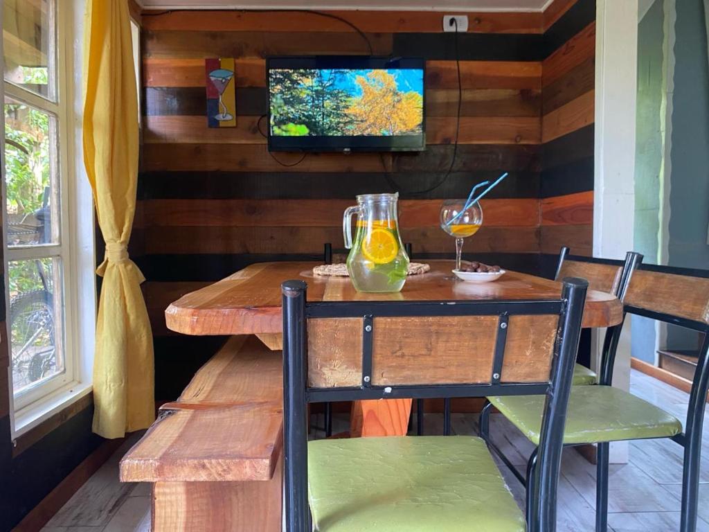 Natures Balcony Reclaimed Wood Cabin with Villarrica Volcano and Majestic Peak Views