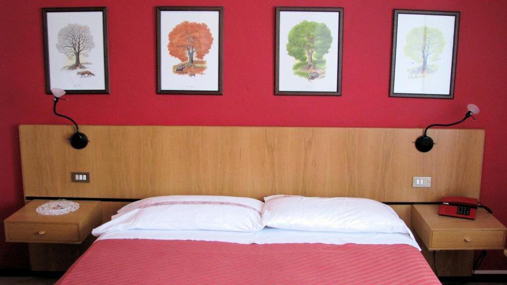 Voodi või voodid majutusasutuse Hotel Carrara toas