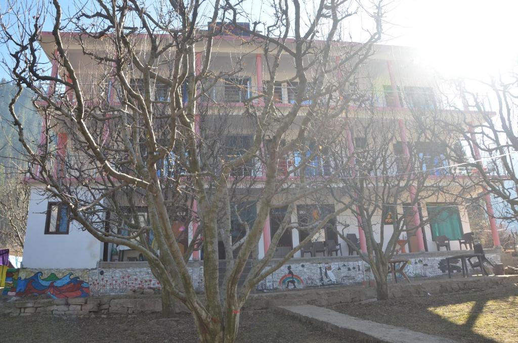 a building with a tree in front of it at Majestic House , Kalga , Kalgha in Kalgha