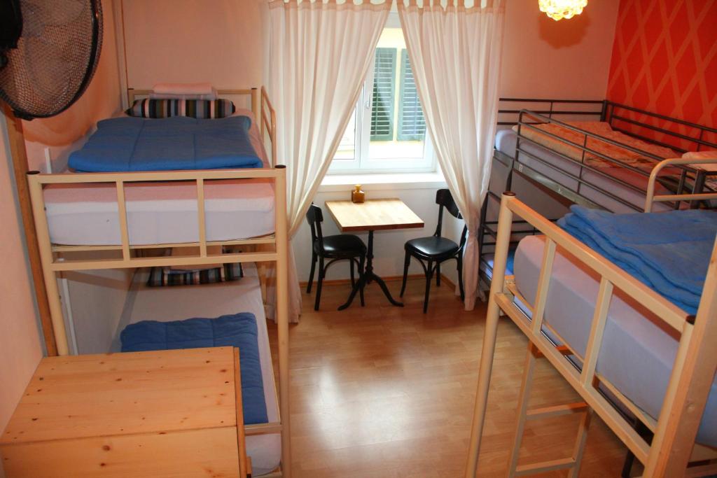 Postel nebo postele na pokoji v ubytování Oldtown Hostel Otter