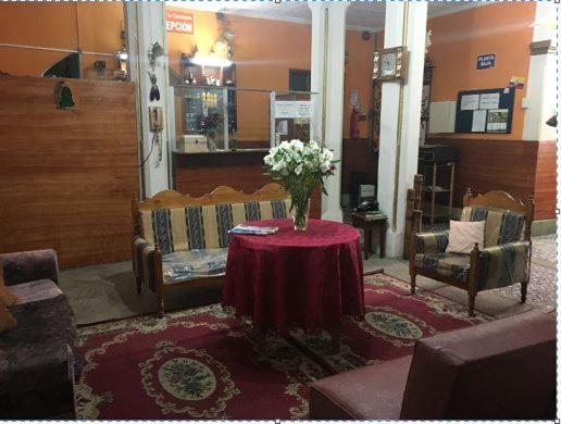 Posezení v ubytování Hostal La Chorrera
