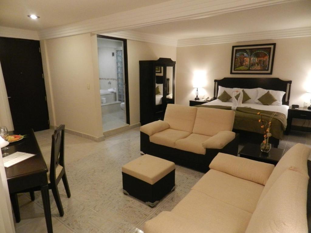 Posezení v ubytování Hotel Victoria Merida