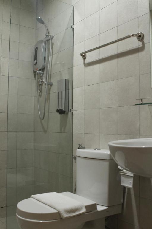 Koupelna v ubytování Hotel 1000 Miles