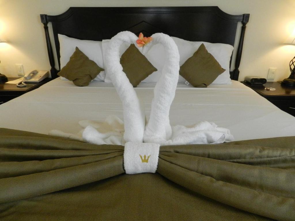 Postel nebo postele na pokoji v ubytování Hotel Victoria Merida