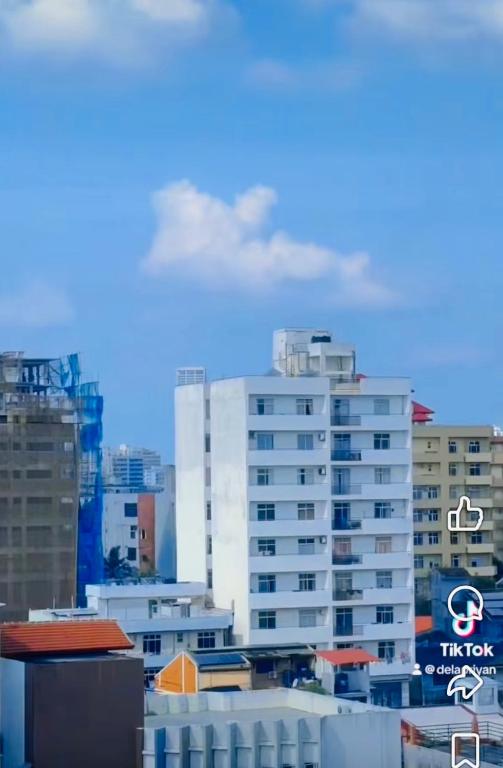 a view of a city with tall buildings at Scenic Lanka rooms in Dehiwala