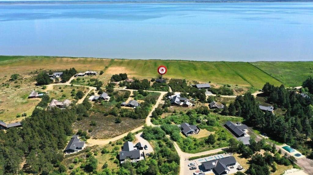 an aerial view of a house in a field at 2555-Romo-A-M-Listsvej-6 in Høm
