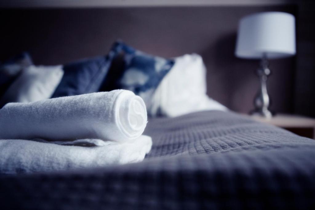 Postel nebo postele na pokoji v ubytování Ski-Inn Hotel Pyhätunturi