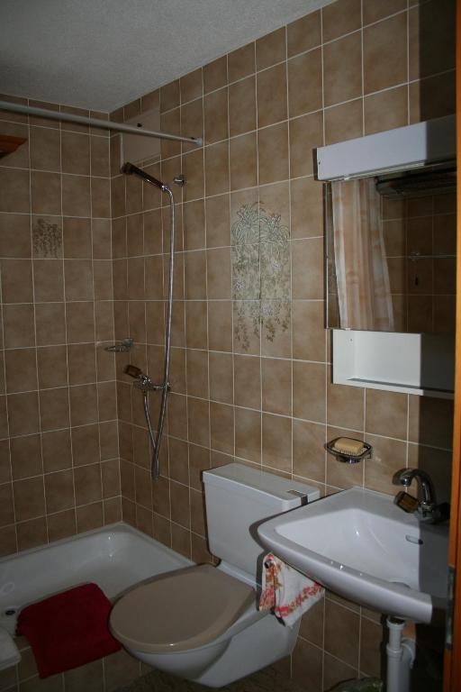 Koupelna v ubytování Hus Pravis