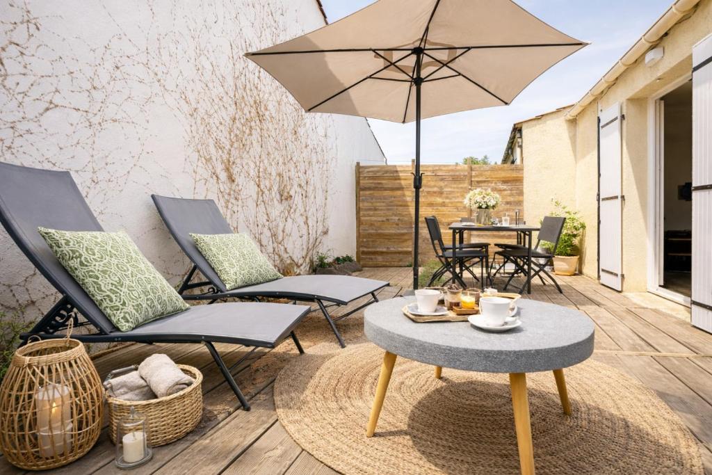 Jolie maison rénovée et décorée avec goût à la Chaume 4 pers