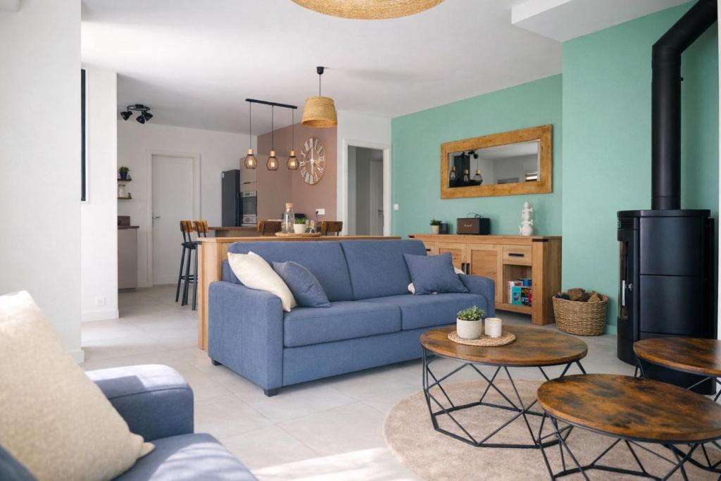 maison lumineuse avec veranda et jardin - 8 personnes