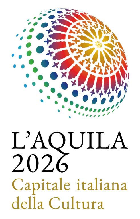 a logo for the colombia particle cultureposium at Hotel Aquila in Scoppito