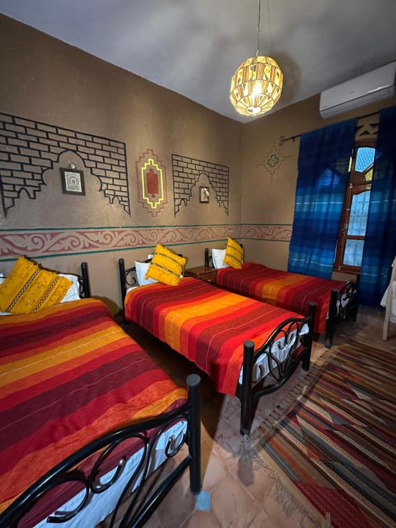 Riad Soleil du Monde - Chambre Triple Avec Vue Sur Jardin
