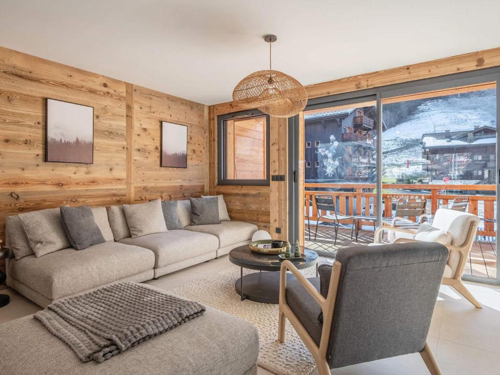 Appartement moderne, 5 chambres, au pied des pistes de Morzine, parking inclus