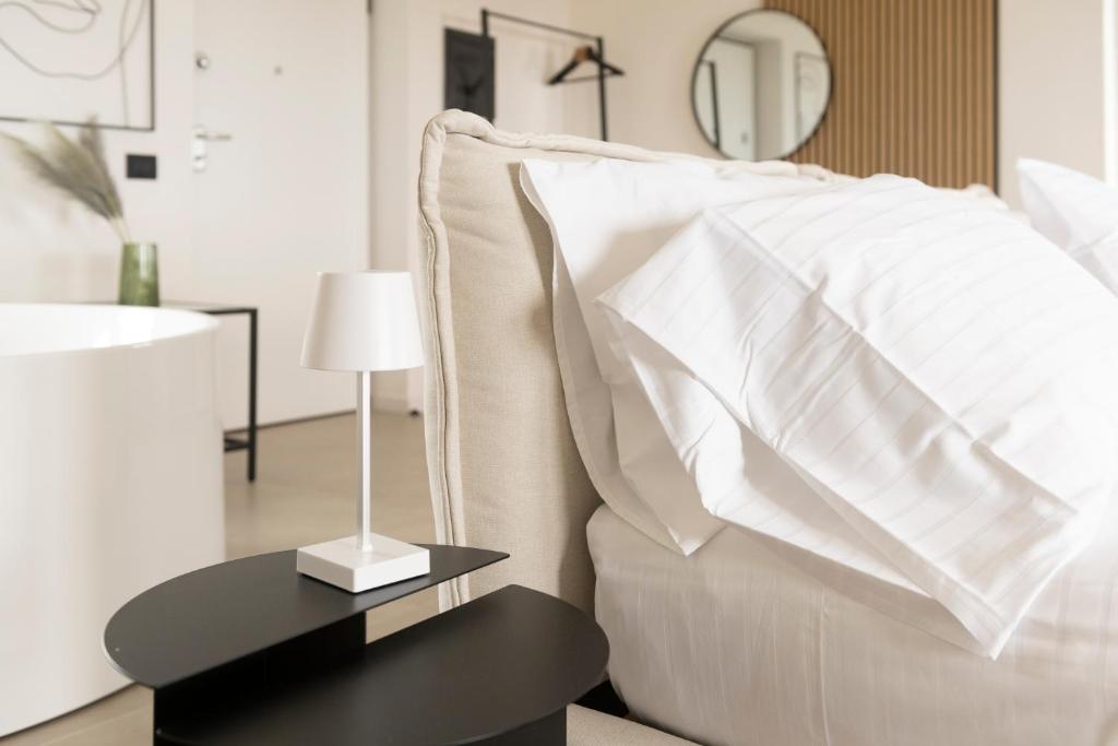 Llit o llits en una habitació de Villa Catalano
