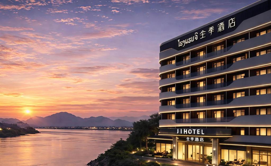 a rendering of the i hotel at sunset at JI Hotel Vientiane Mekong Riverside in Vientiane