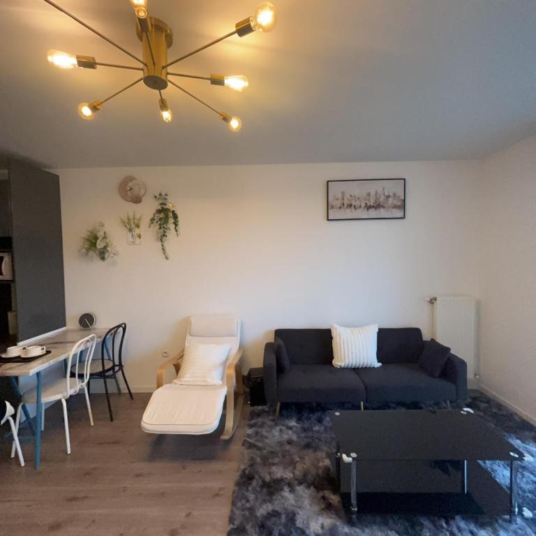 Et opholdsområde på Maison chaleureuse