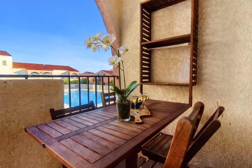 Charmant T2 avec Piscine et terrasse au Barcarès