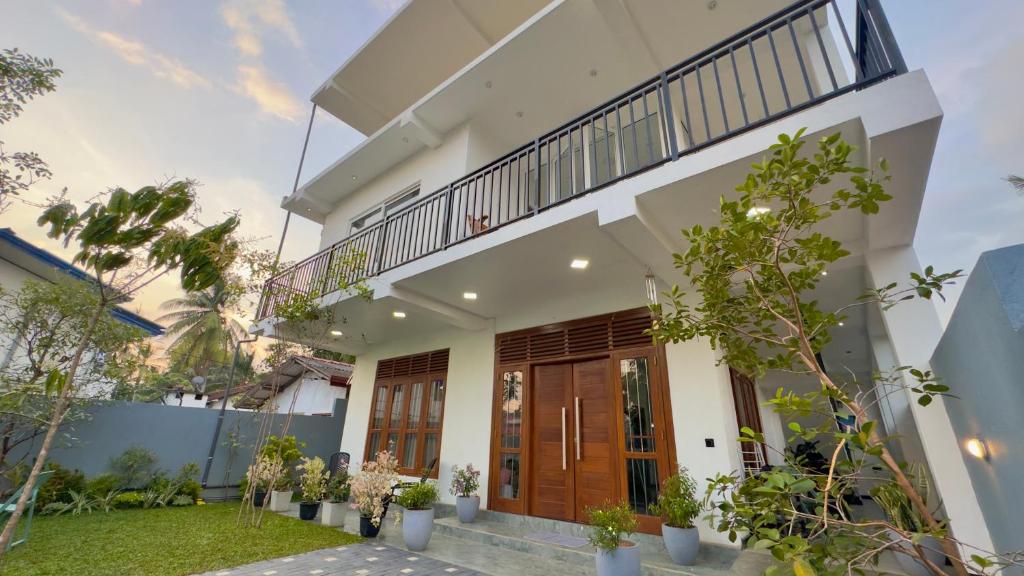 a view of the front of a house at EK Breeze Kalutara in Kalutara