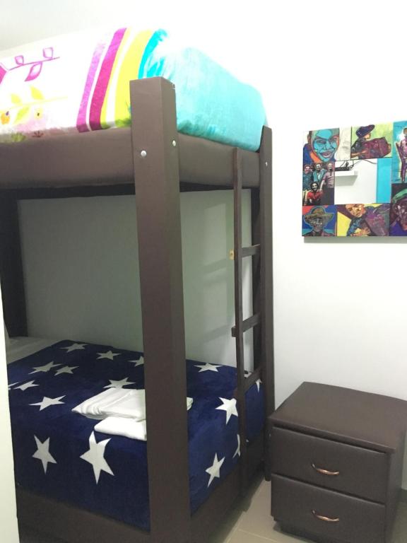 Postel nebo postele na pokoji v ubytování Hostal Johnnier Macao Punta Cana