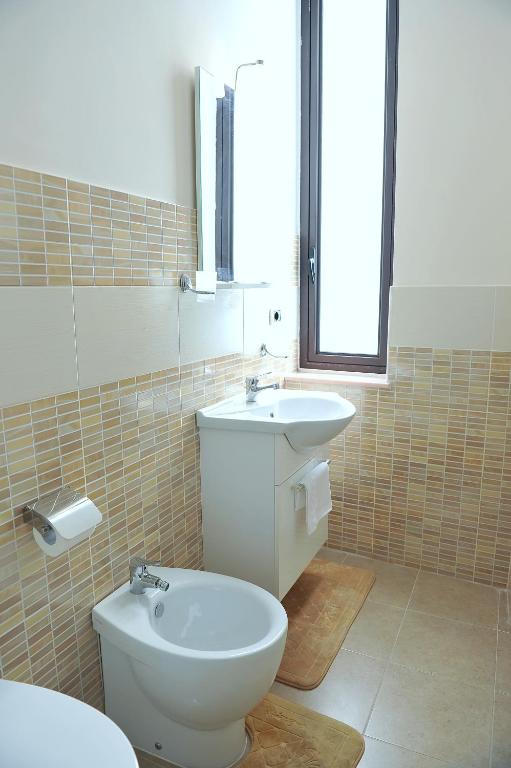 Koupelna v ubytování B&B Rosy