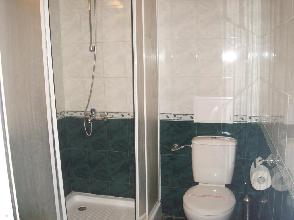 Koupelna v ubytování Hotel Varvara