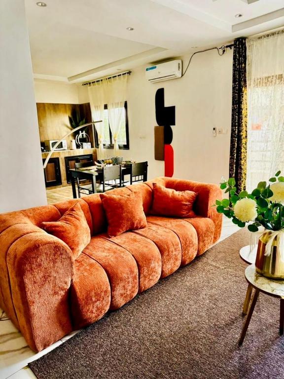 Posezení v ubytování appartement oumy