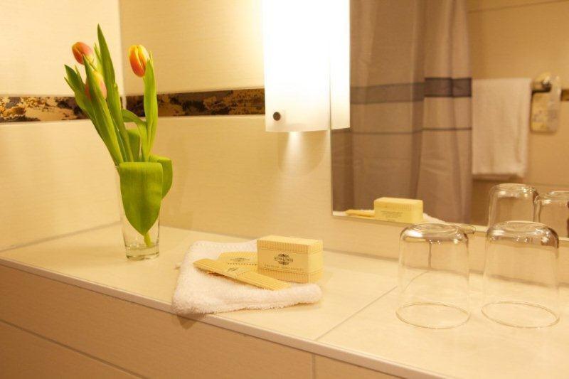 Koupelna v ubytování Hotel Bertram