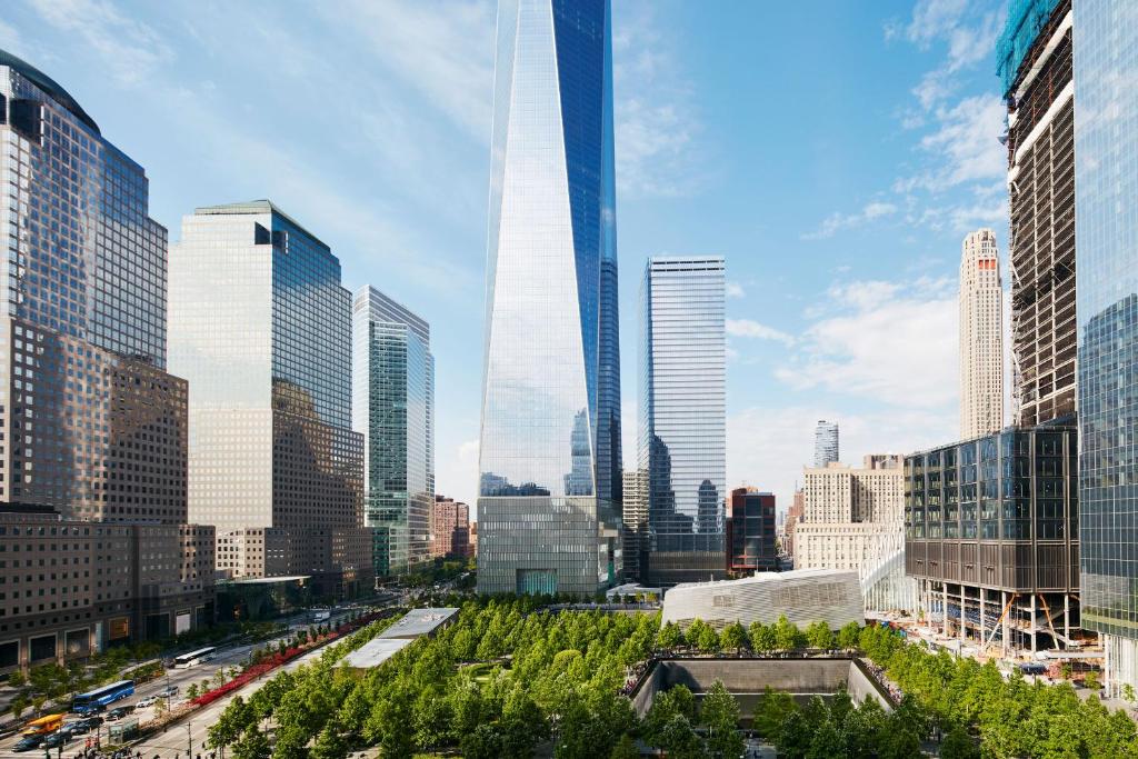 Nespecifikovaný výhled na destinaci New York nebo výhled na město při pohledu z hotelu