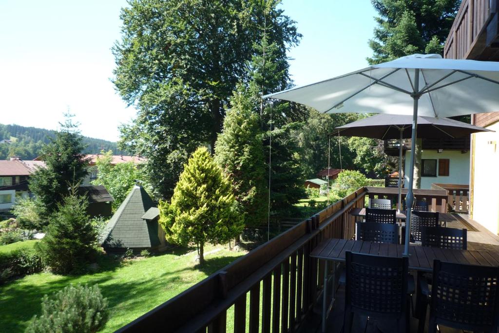 Zahrada ubytování Chalet Hřebenka