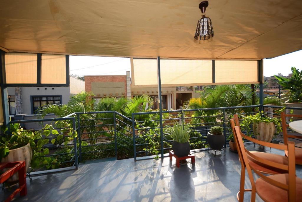 Balkon oz. terasa v nastanitvi Kigali Gem