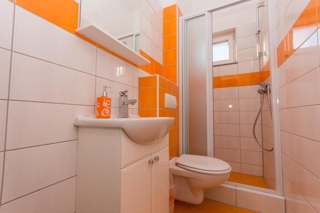 Kúpeľňa v ubytovaní Apartments Jaman Ivan