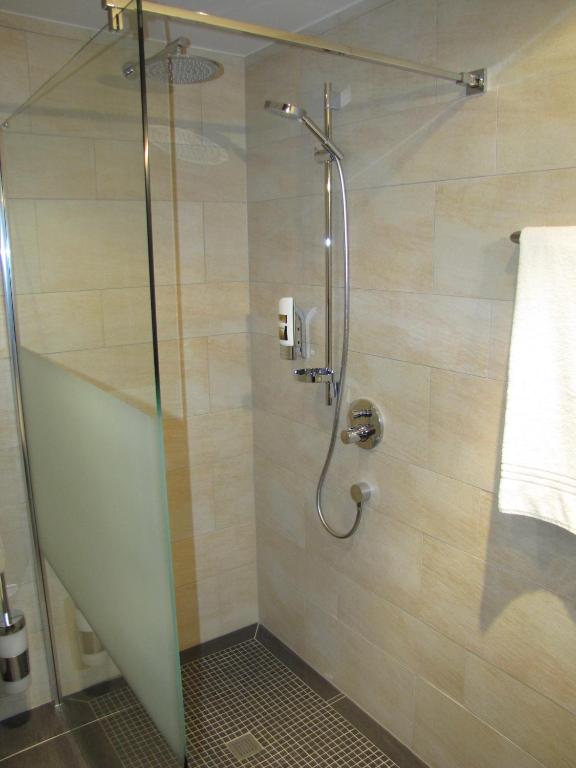 Koupelna v ubytování Hotel Steuer