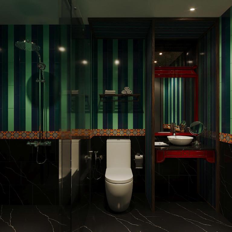 Phòng Giường Đôi Deluxe Có Cửa Sổ Bên Trong