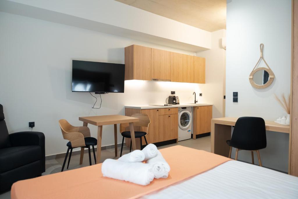 Kuchyň nebo kuchyňský kout v ubytování Olive 103