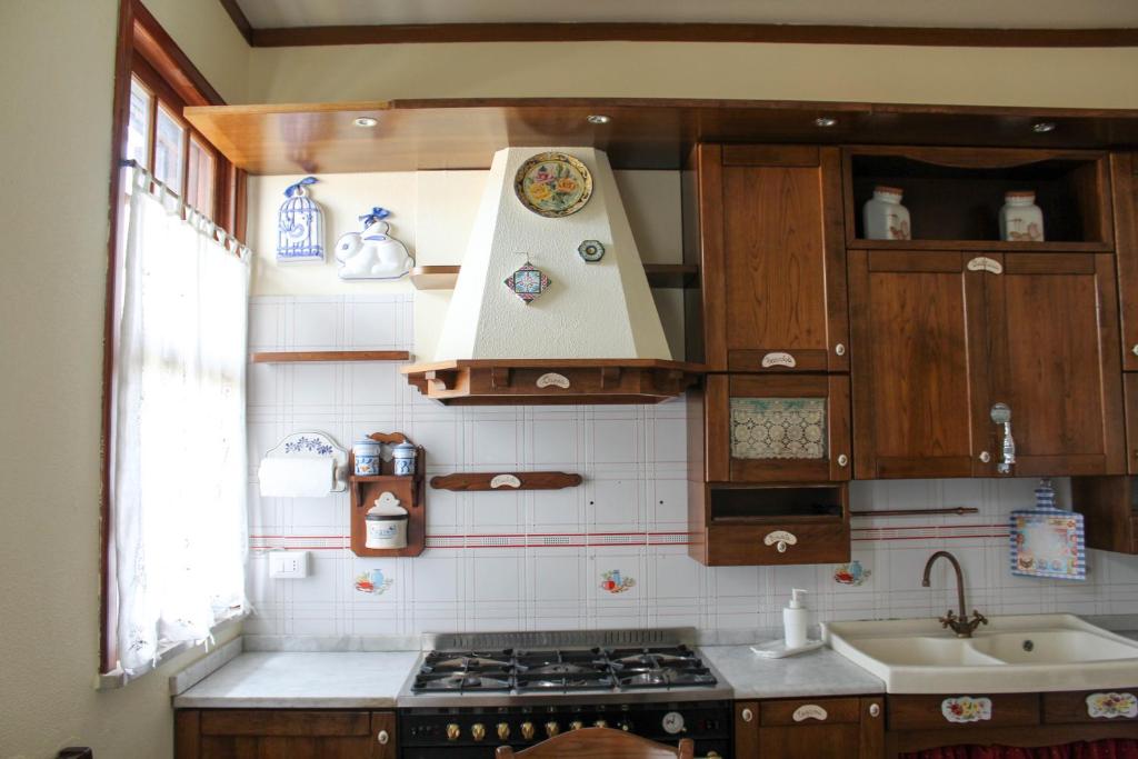 Ett kök eller pentry på Casa Sanfaso'