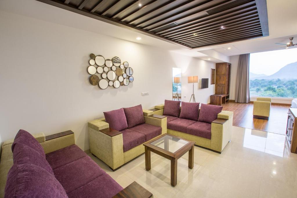 Posezení v ubytování Brahma Horizon Hotel & Spa - Pushkar