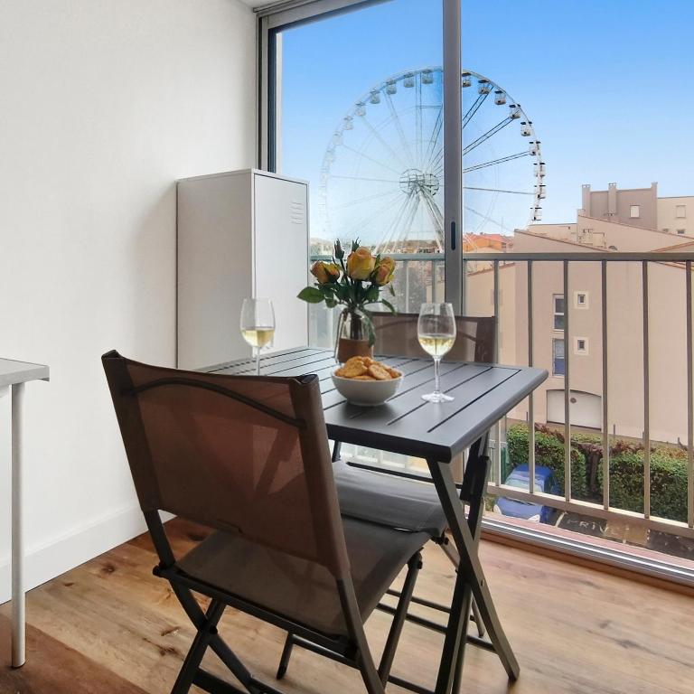 T2 moderne & lumineux, parking privé au Cap d'Agde
