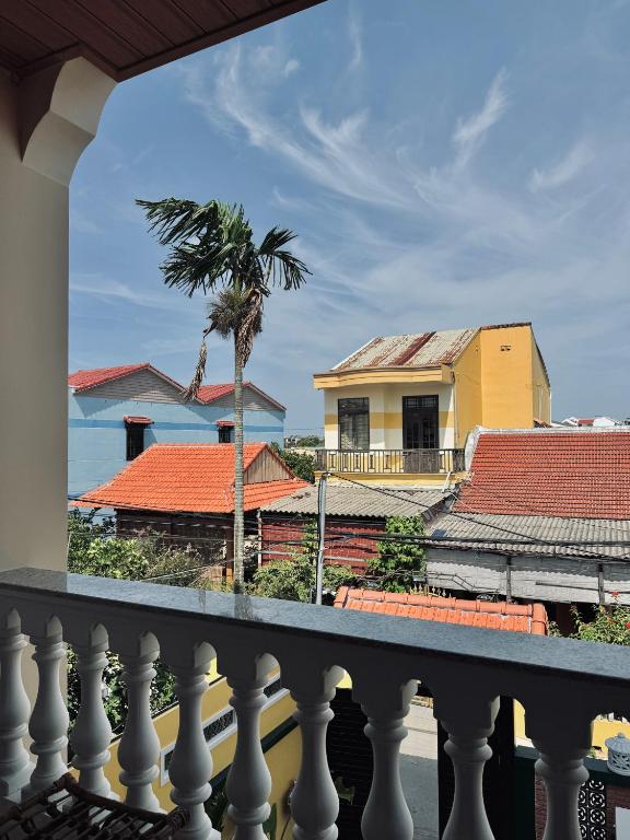a view from the balcony of a house at Mom Villa - Cẩm Thanh in Hiếu Nhơn